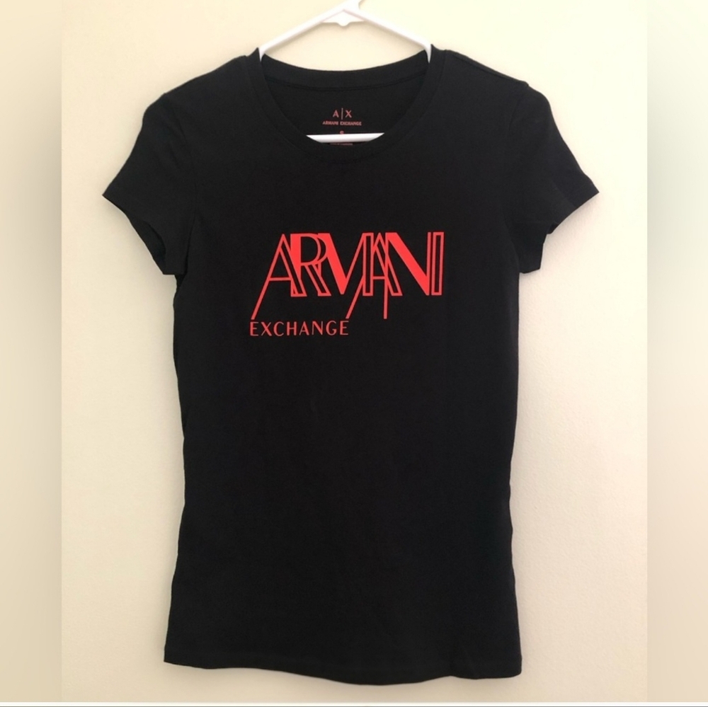 Armani Exchange ✨️ Black Cotton Women's T-Shirt Size S